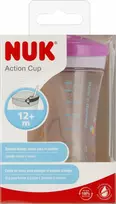 NUK Puodelis 230 ml 12m+ Action Cup purpurinis 10751136