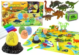 Dinozaurų kūrybinis rinkinys Lean Toys