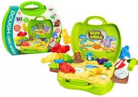 Lean Toys Dinozaurų pasaulio modelinas lagamine