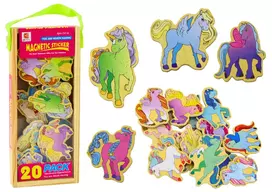 Lean Toys 20 Spalvotų Magnetukų Rinkinys