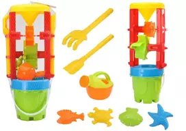 Lean Toys Smėlio žaislų rinkinys su malūnėliu ir kibirėliu