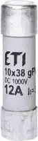 ETI CILINDO Įdėklas.CH10X38 GPV 12A/1000V DC