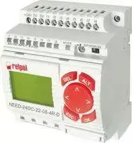 Relpol programuojama relė 24V DC 8in 4out su ekranu ir klaviatūra NEED-24DC-22-08-4R-D (859359)