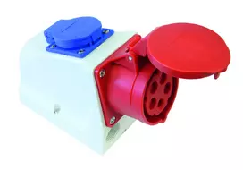 PCE CHF Combi lizdas CEE 32A 400V 3P + Z + N 230V su kabeliu Bolt IP44 9225- 6F.