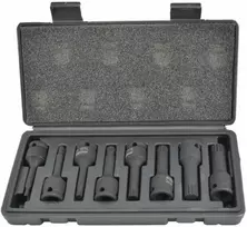 AW-Tools Smūginių galvučių komplektas AWTools AW38782BL; 1/2''; M5-M18; 8 vnt.