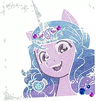 Diamond Dotz DIAMOND DOTS kūrybinis rinkinys piešimas deimantais My Little Pony Izzy Moonbow, 3406 deimantai, DBX.091