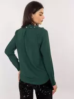 Italy Moda Marškiniai-DHJ-KS-15260.96-tamsiai žalia