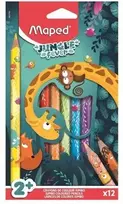 Spalvotas pieštukas Maped Jungle Fever Jumbo 12vnt.