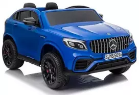 Elektromobilis vaikams Mercedes GLC 63S su MP4, mėlynas lakuotas