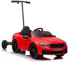 Elektromobilis vaikams BMW M5 su papildoma platforma, raudonas lakuotas