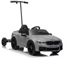 Elektromobilis vaikams BMW M5 su papildoma platforma, sidabrinis lakuotas