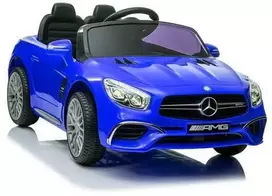 Elektromobilis vaikams Mercedes SL65 S, LCD, mėlynas lakuotas