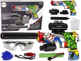 Lean Toys Elektrinis vandens šautuvas su strėlėmis 2in1, žalias