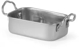 Mažas nerūdijančio plieno užkandžių keptuvė 185x95x45mm - Hendi 426487