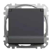 Kištukinis lizdas SCHNEIDER SEDNA DESIGN, antracito sp.,IP44