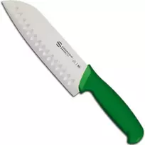 Ambrogio Sanelli Santoku peilis su rutuliniu šlifavimu SUPRA COLORE HACCP 180/310 mm - žalias