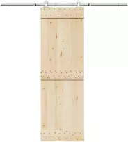 Stumdomų durų įrangos rinkinys, sidabr., 200cm, nerūd. plien.