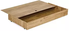 KLUPŚ Patalynės konteineris 120x60 Amelia ąžuolas