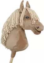Super Hobby Horse Medinis žirgas su kotu – palomino spalva