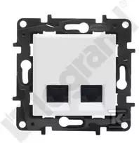 Legrand GN.2XRJ45 CAT.5E UTP Baltas NILOE STEP