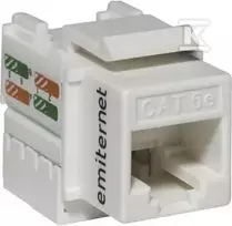 Emiter UTP RJ45 SOCET CAT.5E KEYSTONE Baltas