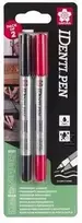 Sakura MARKERY IDENTI-PEN JUODA + Raudonas