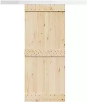 Stumdomų durų įrangos rinkinys, juodos sp., 183cm