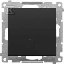 „Kontakt-Simon“ laiptinės jungiklis 55 TW6.01/149 modulis 10 AX, 250V~, greitos jungtys, juodas kilimėlis