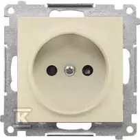 Kontakt-Simon Kontakt-Simon 55 TG1CZ.01/144 kištukinis lizdas be įžeminimo, su langinėmis, modulis 16 A, 250V~, greitos jungtys, šampano matinis