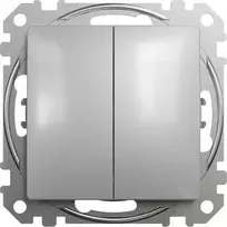 Schneider Electric Sedna dizainas Dvivietis jungtis sidabro Alum. SDD113108