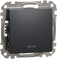 Schneider Electric SCHNEIDERE Schneider Sedna Design SDD114106L laiptų jungtis su apšvietimu juodo antracito dizaino ir elementais