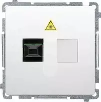 Kontakt-Simon Simon Basic Šviesolaidinis / optinis vieno lizdo baltas BMGS1.01/11