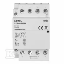 Zamel Modulinis montavimo kontaktorius 40A 4Z 24V AC/DC+F13 tipas: STM-40-40/24V EXT10000297