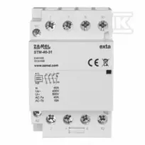 Zamel Modulinis montavimo kontaktorius 40A 3xZ+1R 230V kintamosios srovės tipas: STM-40-31 EXT10000298