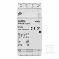 Zamel Modulinis montavimo kontaktorius 25A 3Z+1R 24V AC/DC tipas: STM-25-31/24V EXT10000293