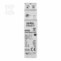 Zamel Modulinis montavimo kontaktorius 25A 1Z+1R 230V kintamosios srovės tipas: STM-25-11 EXT10000290
