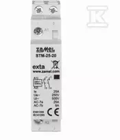 Zamel Modulinis montavimo kontaktorius 25A 2Z 230V AC tipas: STM-25-20 EXT10000288