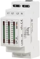 Zamel 3 fazių modulinis įtampos indikatorius L1-N / L2-N / L3-N 195-245V (EXT10000031)