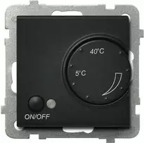 Ospel Sonata temperatūros reguliatorius su juodo metalo grindų jutikliu (RP- 1R / m / 33)