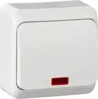Schneider Electric Paviršinis jungiklis WNT-100PS 1 polių apšviestas baltas WDE001014