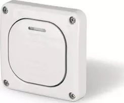 Scame Paslėptas laiptų jungiklis 10AX M95, IP66, pilkas, PROTECTA