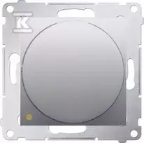 Rotacinis reguliatorius Kontakt-Simon 54 DS9L2.01/43 bipolinis LED 5-215W sidabrinis matinis