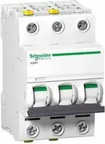 „Schneider Electric“ grandinės pertraukiklis 3P C 25A 10kA AC iC60H-C25-3 (A9F07325)