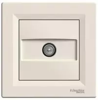 Schneider Electric ASFORA TV galutinis antenos lizdas 1dB kreminis - EPH3200123
