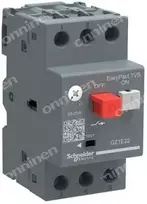 Schneider Motor grandinės pertraukiklis 3P 0,06kW 0,16-0,25A GZ1E02
