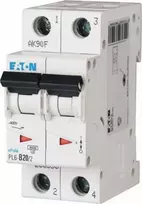 Eaton Grandinės pertraukiklis 2P B 20A 6kA AC PL6-B20/2 286556