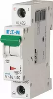 Eaton Grandinės pertraukiklis 1P C 6A 10kA DC PL7-C6/1-DC 264886