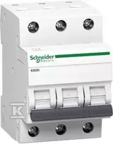 Schneider Electric grandinės pertraukiklis 3P C 50A 6kA AC K60N-C50-3 A9K02350