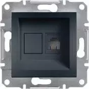 Schneider Electric Telefono lizdas RJ11, kuriame nėra antracito rėmelio (EPH4100171)