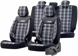 Komplet Universalūs sėdynių užvalkalai OTOM, GTI SPORT - juoda / pilka
